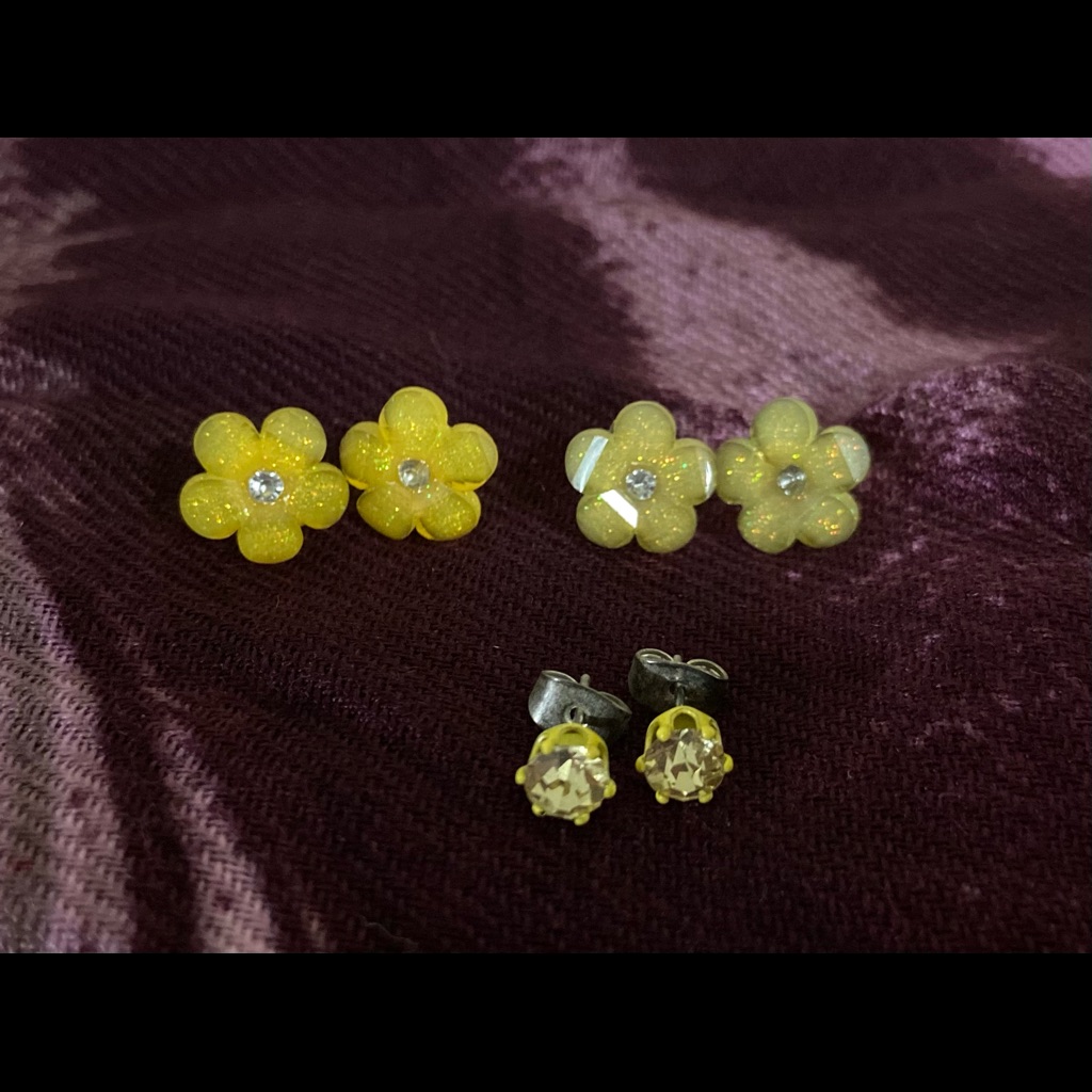 Yellow Stud Earring Bundle